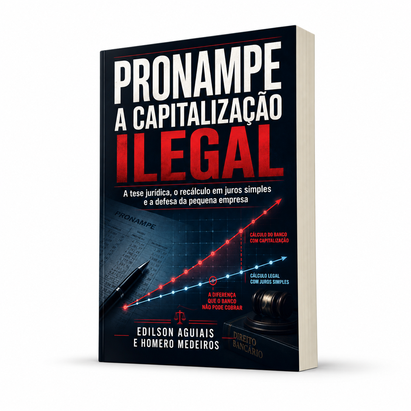 Livro PRONAMPE: A Capitalização Ilegal — mockup 3D